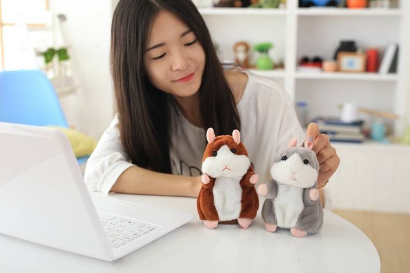 Talking Hamster Plush Toy with Sound Record