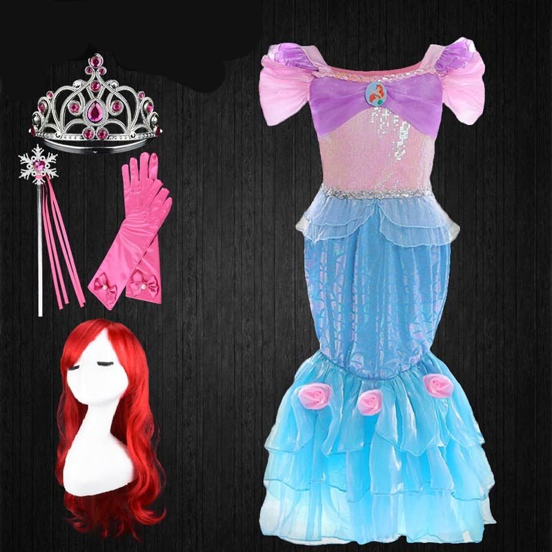 Buy Mermaid Dress For Girls Princess Ariel Dress | Best Offeres