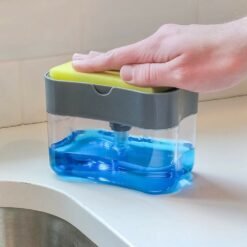 Manual Press Soap Dispenser With Sponge Box