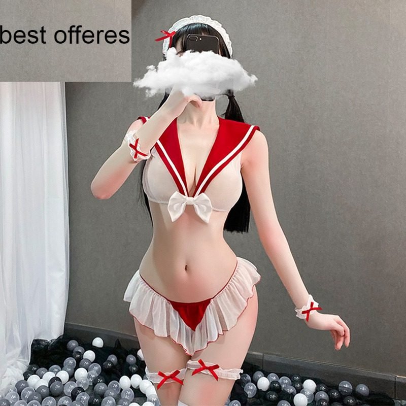 SAROOSY Kawaii Sexy Sailor Cosply Costumes for Womens High Elastic Hot Erotic School Girl Backless Costume Suit