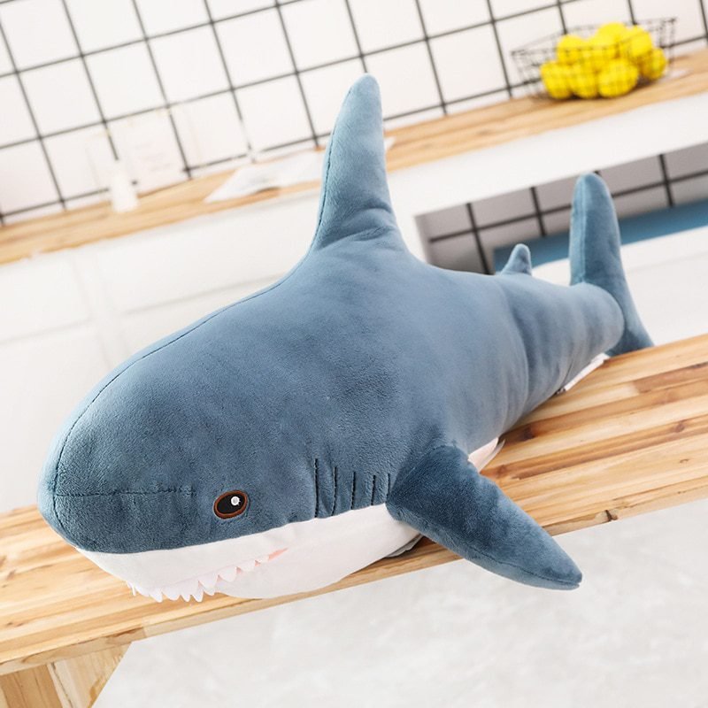 77109 ghvgst Ins 15/45/60cm Giant Shark Plush Stuffed Toy Soft Speelgoed