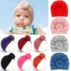 Baby donut soft turban cap, Top Knot Turban ,gorro donut bebé, baby girl fashion headband