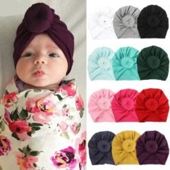 Baby Turban, Knit cotton turbans, Big Bow turban, baby headwrap, toddler turbans, Oversized bow, newborn beanie, Baby Hat