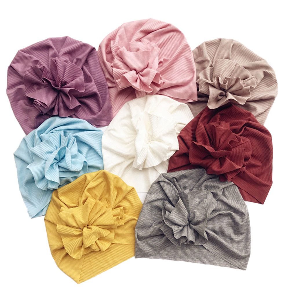 baby girl turban head wraps soft cotton hat