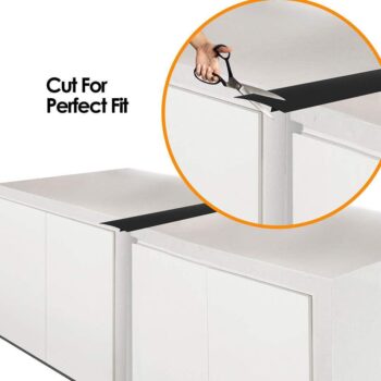 72160 92c987 2Pcs Kitchen Silicone Stove Counter Gap Cover Heat Resistant Mat Oil Dust Water