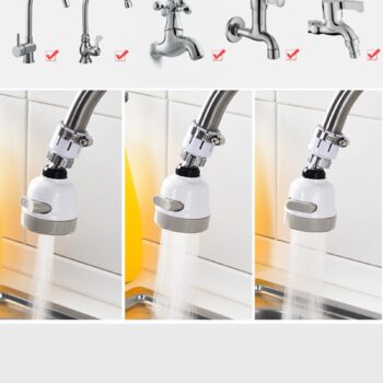 72180 0beede UNTIOR 360 Degree Rotatable Faucet Extender High Pressure Nozzle Filter Tap