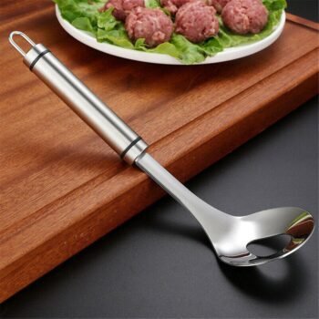 72378 1ffc34 Non-Stick Creative Meatball Maker Spoon Meat Baller With Elliptical Leakage Hole