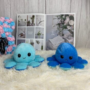 76952 913e36 Reversible Flip Octopus Stuffed Plush Doll Soft Simulation Reversible Plush Toy Color
