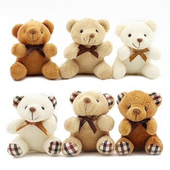 77070 7c7876 8cm mini Bear Stuffed Animals Plush Toys For Children Kawaii