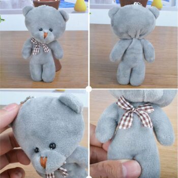 77070 d99752 8cm mini Bear Stuffed Animals Plush Toys For Children Kawaii