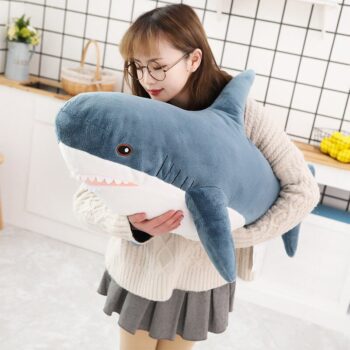 77109 00fb6d Ins 15/45/60cm Giant Shark Plush Stuffed Toy Soft Speelgoed