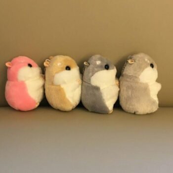 77137 e44cd5 10cm Cute Plush Toys New cute soft plush hamster doll jewelry
