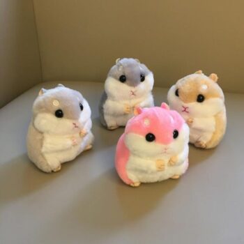 77137 f7a4e2 10cm Cute Plush Toys New cute soft plush hamster doll jewelry