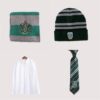 Slytherin Wizard Magic Robe Harry Pottery Cosplay Costume Harry Pottery Robe Slytherin Costume Child Slytherin Magic Robe For Halloween