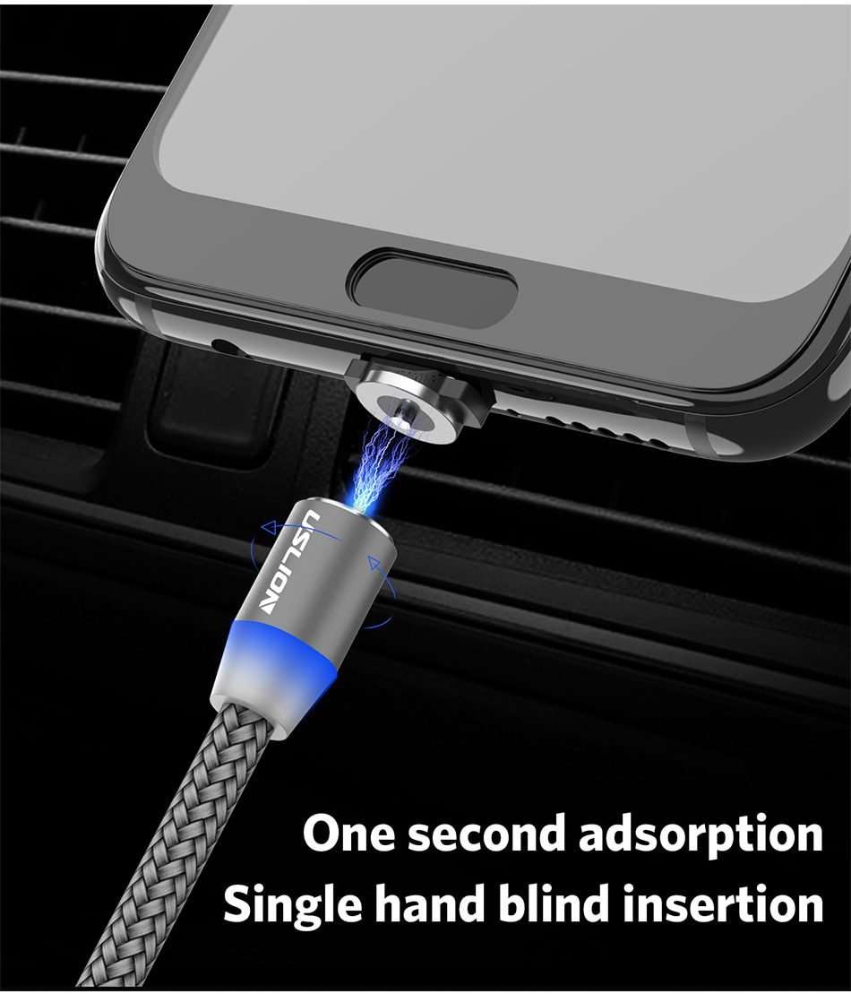 Magnetic USB Fast Charging Micro / Type C Cable