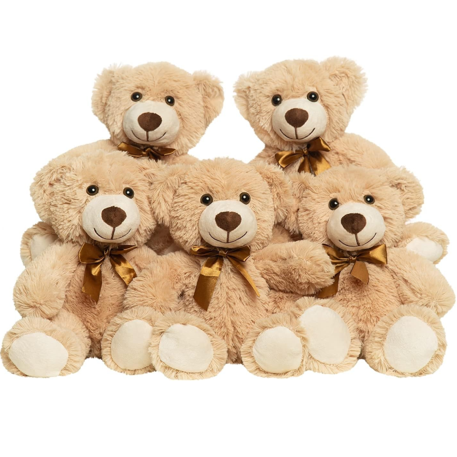 5 Pack Teddy Bears