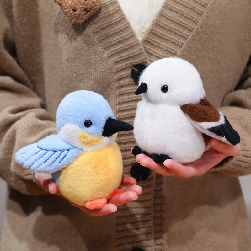 Interactive 12cm Bird Plush Toy with Sound – Realistic Kingfisher & Pigeon - Image 7