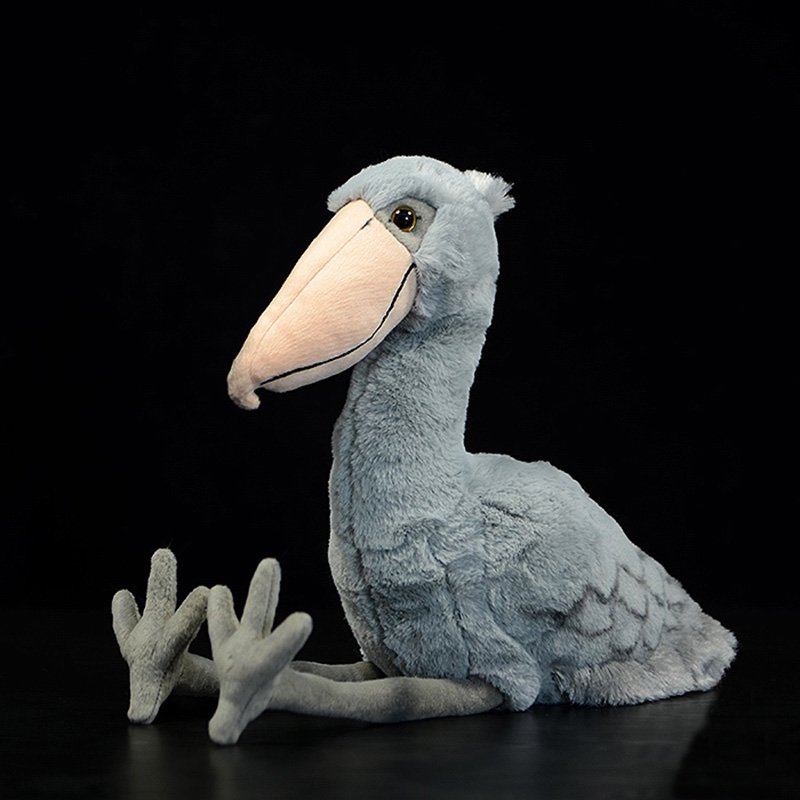 Realistic Shoebill Stork Plush Toy – Whale-Headed Bird Stuffed Animal 45cm - Image 4