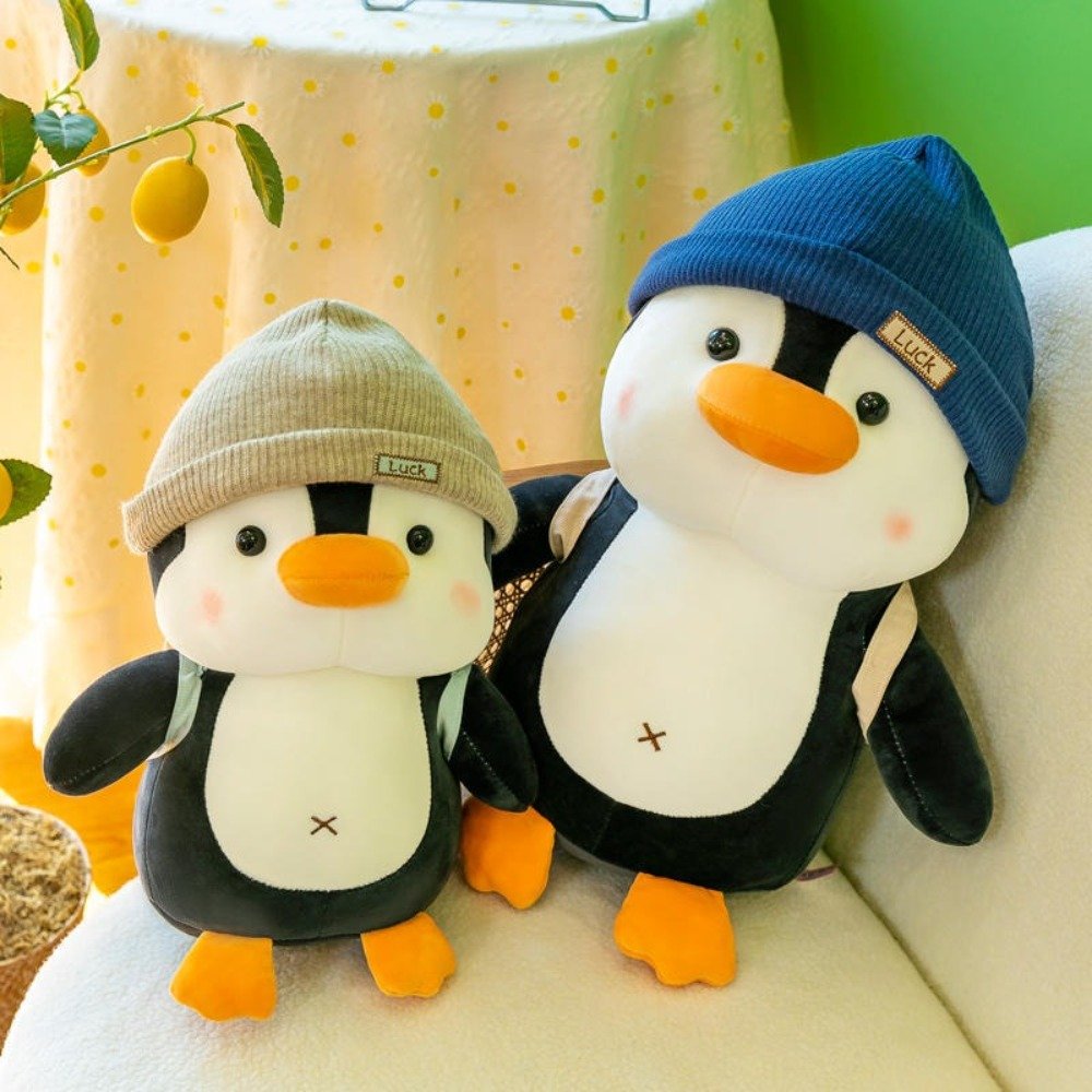 Wearing Hat Penguin Backpack