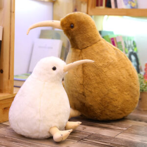 Lifelike Kiwi Bird Plush Toy standing with long beak
