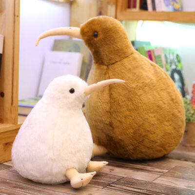 Lifelike Kiwi Bird Plush Toy standing with long beak