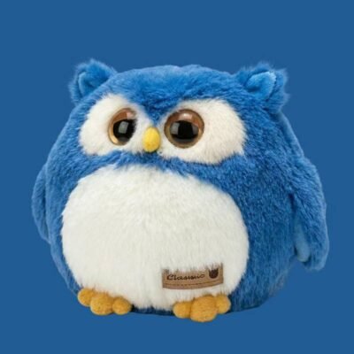 Mini Big-Eyed Owl Plush – Kawaii Palm Treasure Stuffed Bird