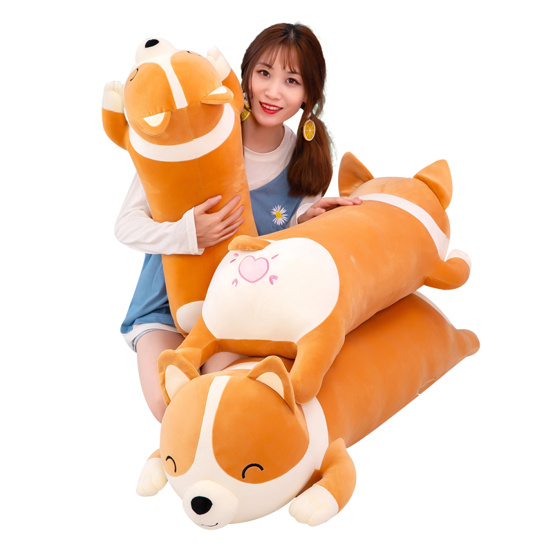  Long stuffed sleeping corgi dog pillow 120cm size