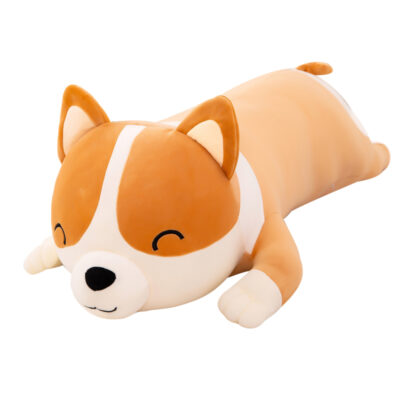 Giant cute corgi plush body pillow for sleeping